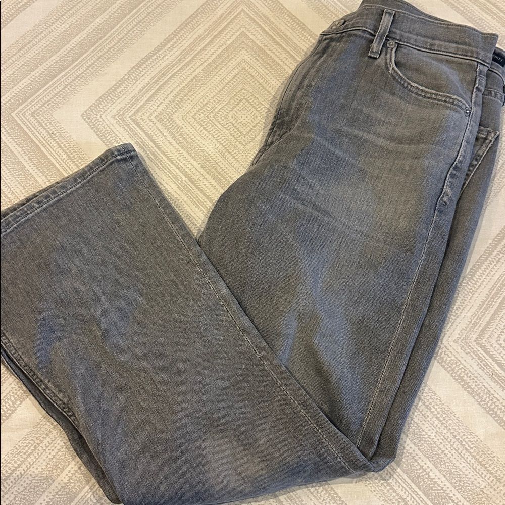 Citizens of Humanity Demy Cropped Flare Gray Jeans Size 28
